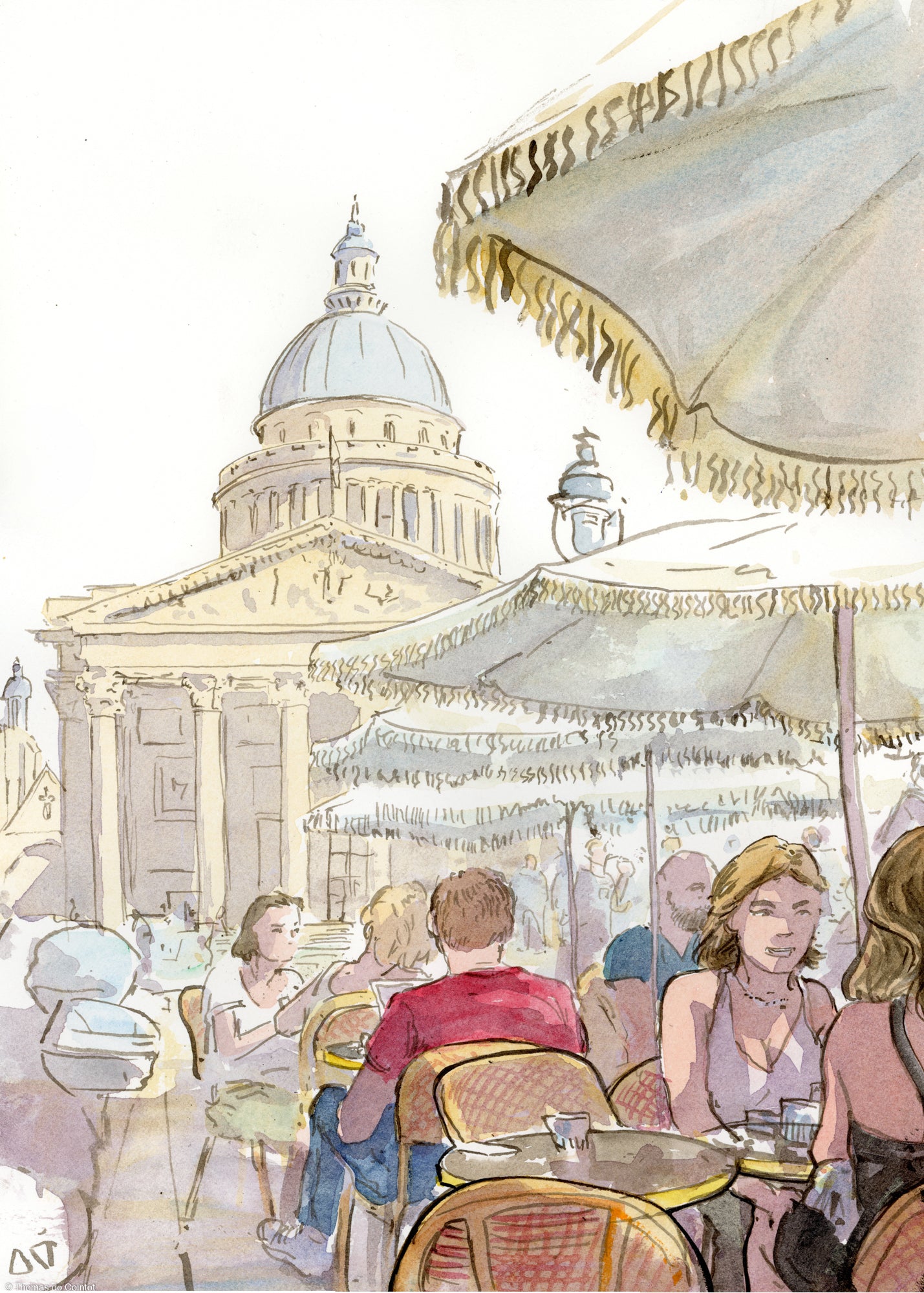Terrasse devant le Panthéon