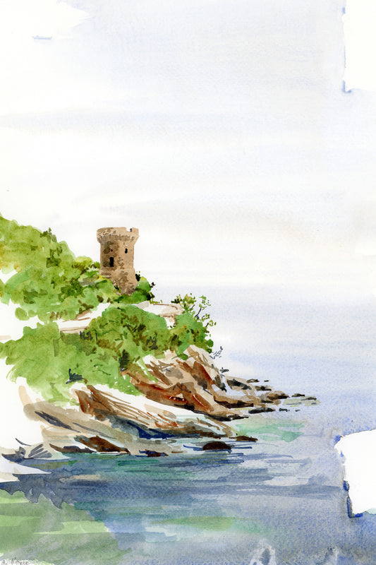 La Torra di l’Osse sur la côte est du Cap Corse.