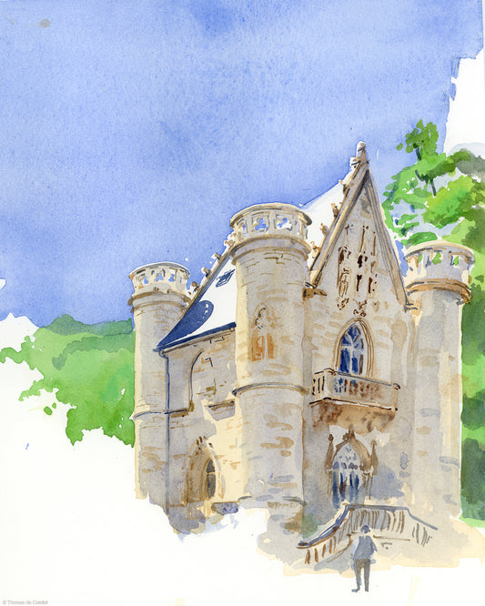 Château de la Reine Blanche dans la forêt de Chantilly