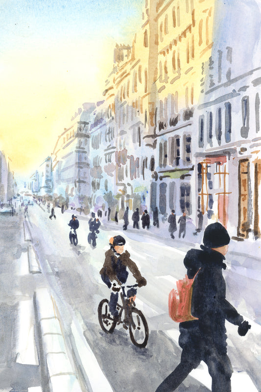 Ambiance hivernale rue Lafayette