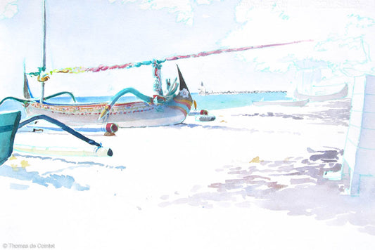 Bateaux en bois traditionnels à Java